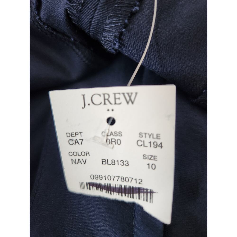 NWT J. Crew Remy Full-Length High-Rise Wide-Leg Pant Navy Blue 10 - Picture 9 of 12